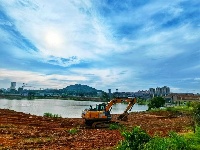 市民又一休闲好去处一一庄塘湖公园火热建设中……